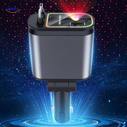 AutoCharge™ 120W | 4-in-1 Oplader, Super-Snel, RGB Sterrenhemel!