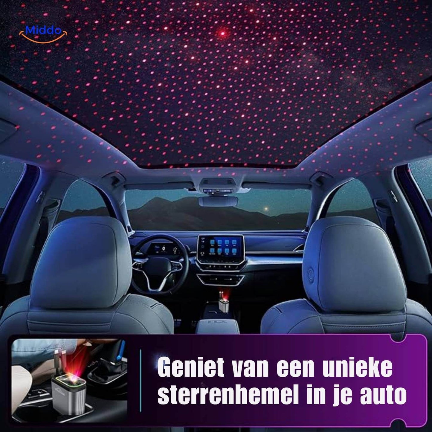 AutoCharge™ 120W | 4-in-1 Oplader, Super-Snel, RGB Sterrenhemel!