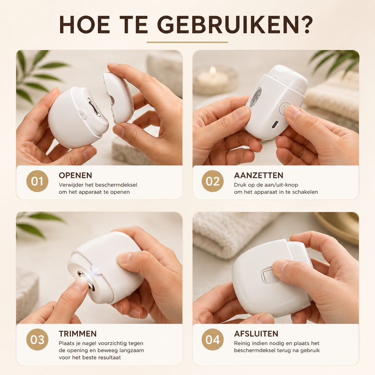 NagelTrimmer® | Draagbare Elektrische Nageltrimmer