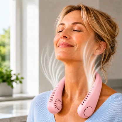 NekFan™ - Draagbare Oplaadbare Nekventilator voor Directe Verkoeling!