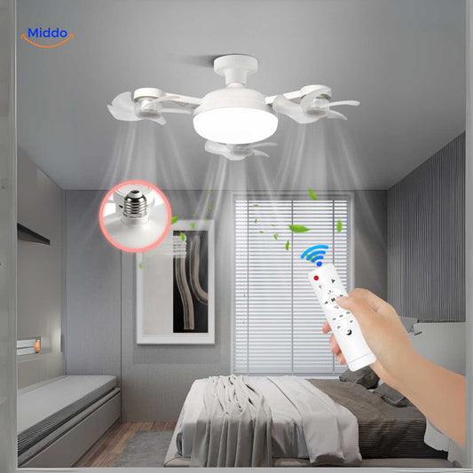 AeroGlow™ Ventilatorlamp | LED, E27 Fitting & Stijlvol Plafonddesign
