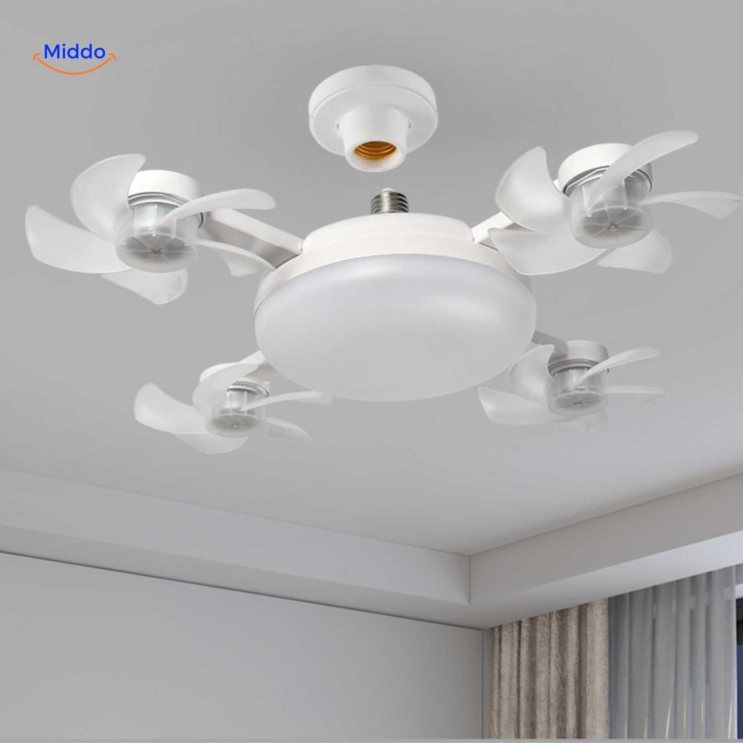 AeroGlow™ Ventilatorlamp | LED, E27 Fitting & Stijlvol Plafonddesign