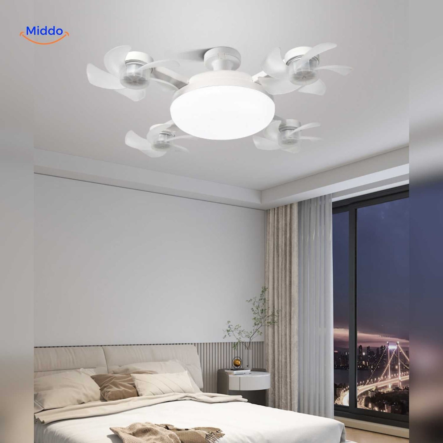 AeroGlow™ Ventilatorlamp | LED, E27 Fitting & Stijlvol Plafonddesign