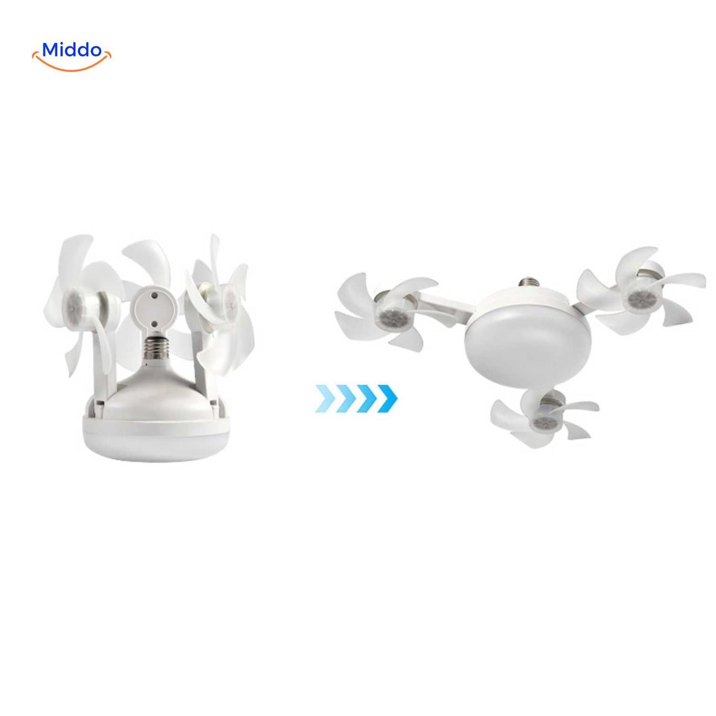 AeroGlow™ Ventilatorlamp | LED, E27 Fitting & Stijlvol Plafonddesign