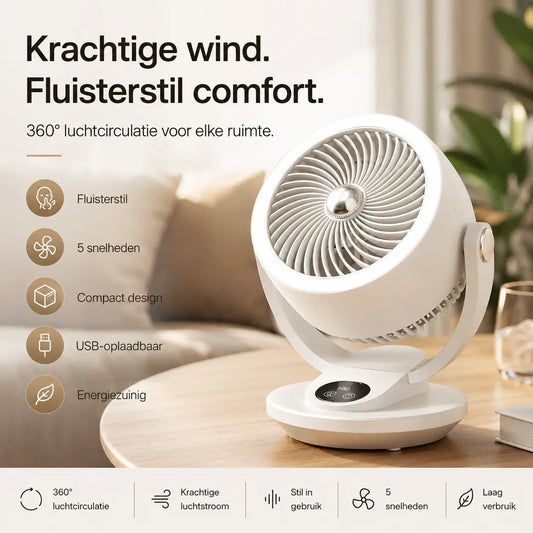 Airstream™ Ventilator | Stil, Krachtige Wind & Circulatie