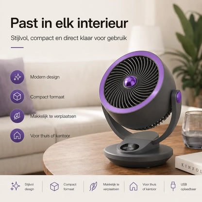 Airstream™ Ventilator | Stil, Krachtige Wind & Circulatie