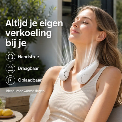 NekFan™ - Draagbare Oplaadbare Nekventilator voor Directe Verkoeling!