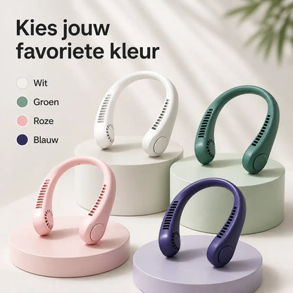 NekFan™ - Draagbare Oplaadbare Nekventilator voor Directe Verkoeling!