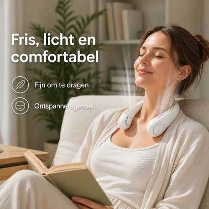 NekFan™ - Draagbare Oplaadbare Nekventilator voor Directe Verkoeling!