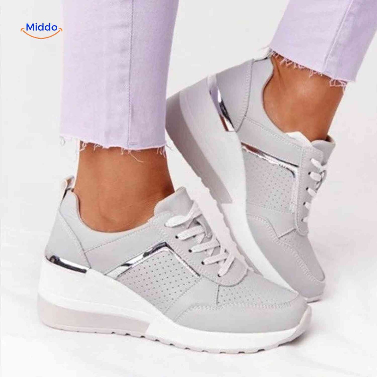 Stridez™ Sneakers | Verhoogde zool, Ademend mesh en Comfort pasvorm